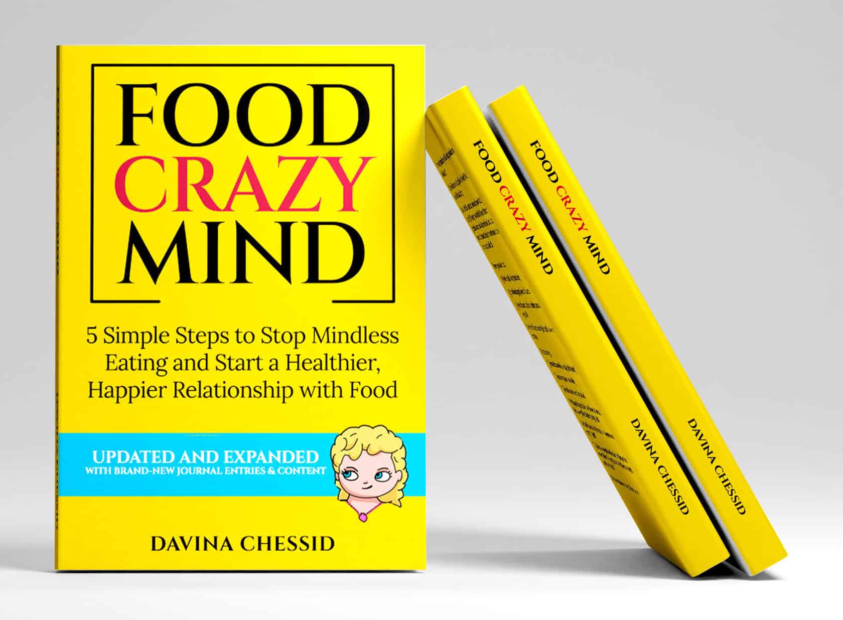 Food Crazy Mind - 1 standing-2spines Whiter Background